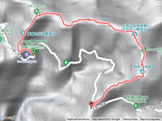 鳶嘴稍來山國家步道