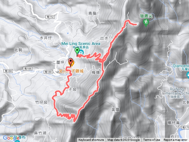 南瀛百岳 龜子頭坑山 竹子排山下井湖回梅嶺