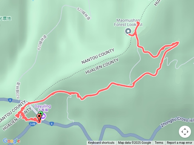 合歡越嶺古道卯木山