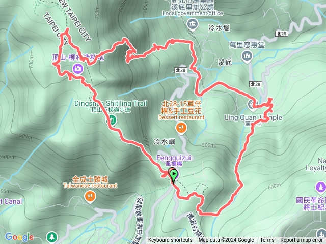 內雙溪山石門嶺古道靈泉禪寺冷水堀頂山風摯歩道崩潰嘴預覽圖