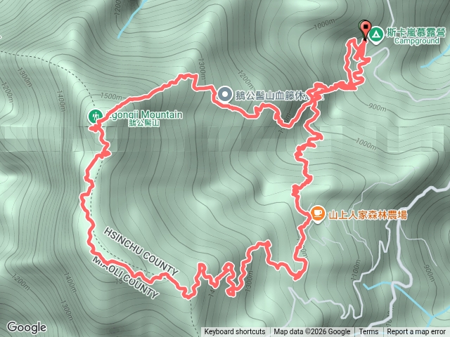 雲霧步道上鵝公髻山預覽圖