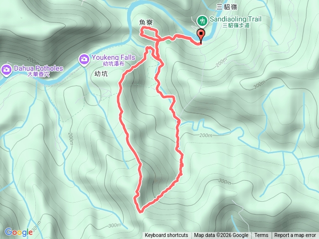 魚寮山-新路尾土地公-幼坑山南鞍-幼坑山O型