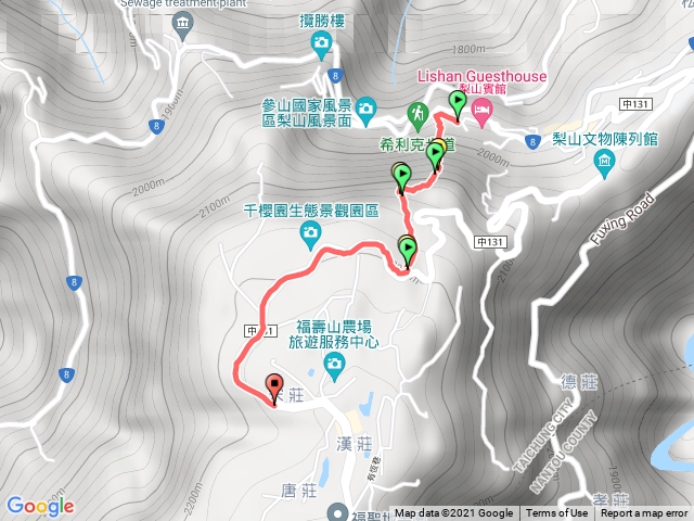 希利克步道 棃山-福壽山農場