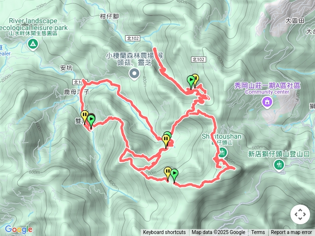 20250531鹿母潭山 獅仔頭山 粽串尖 O型+安順煤礦遺址