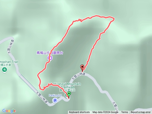 鳶嘴山O型沒有算公路預覽圖