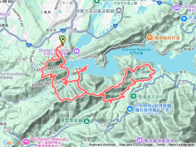 1/3蓬萊仙島山/仙島樂園*/石牛山/柑坪山/新柑坪山/油井窩山/福大山/大竹坑山/小粗坑山/石門山/清水坑山/太平山