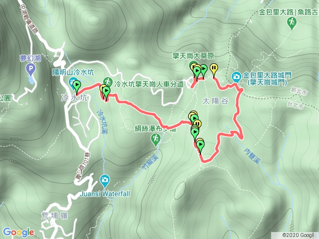 冷擎步道走到擎天崗環形步道