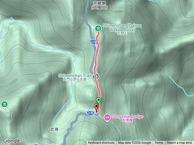 合歡山百岳石門山