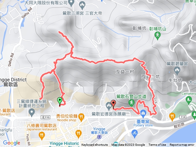 20230526攀登新北鶯歌蛋山，鶯歌郊山步道群gpx