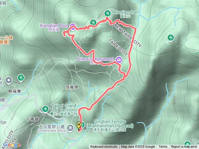 清天宮、向天山、面天山