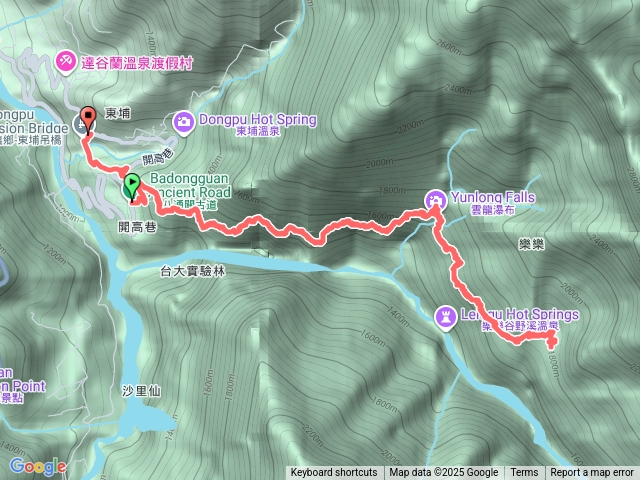 八通關古道父子斷崖-雲龍瀑布-樂樂山屋-乙女瀑布預覽圖