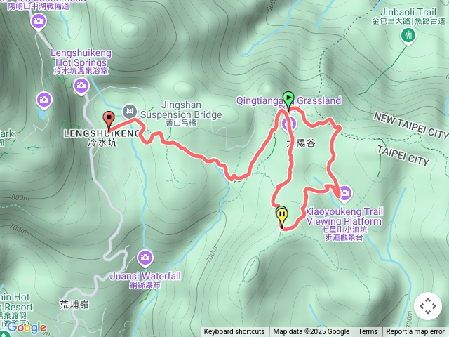 台北擎天崗環狀步道-冷水坑