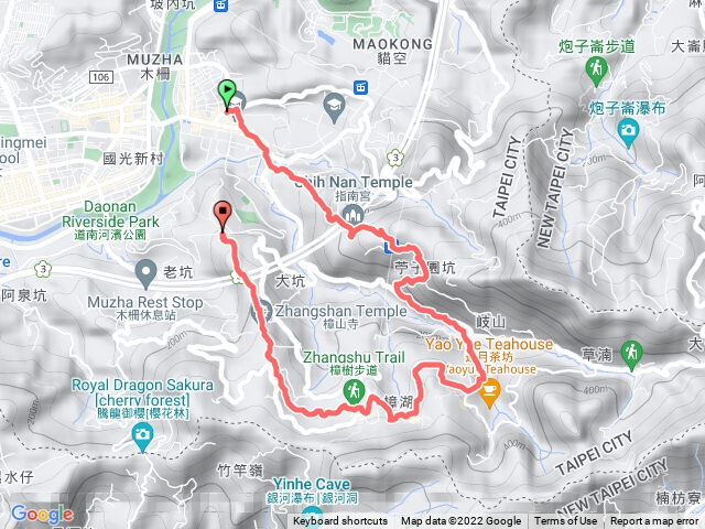 2021年臺北大縱走：尋寶任務臺北大縱走第七段：名門社區公車站至飛龍步道202205291221