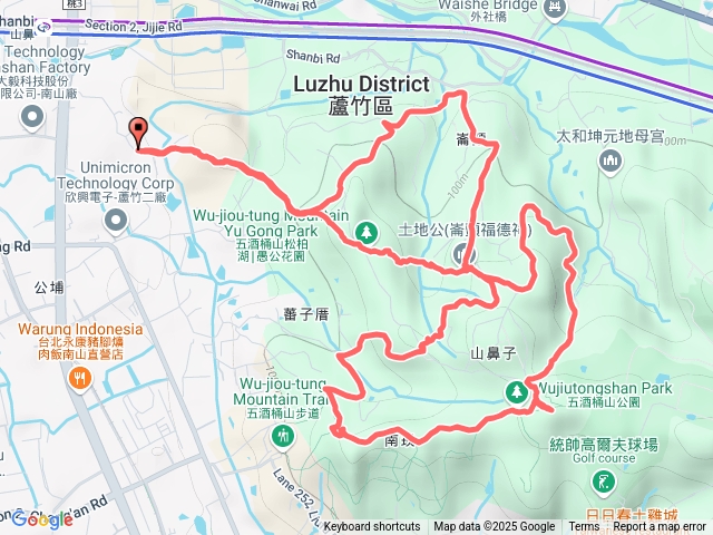 五酒桶山步道-8字形-20250112預覽圖