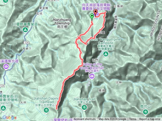 光天高山南大龜山大坪山向天湖山三角湖山連走預覽圖