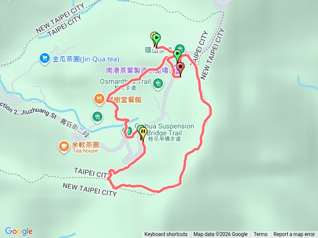 桂花吊橋深暗頭山茶山環山步道