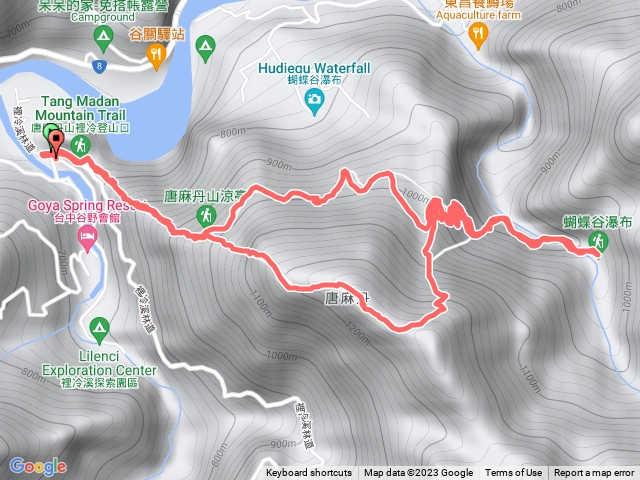 裡冷登山口+蝴蝶谷O型