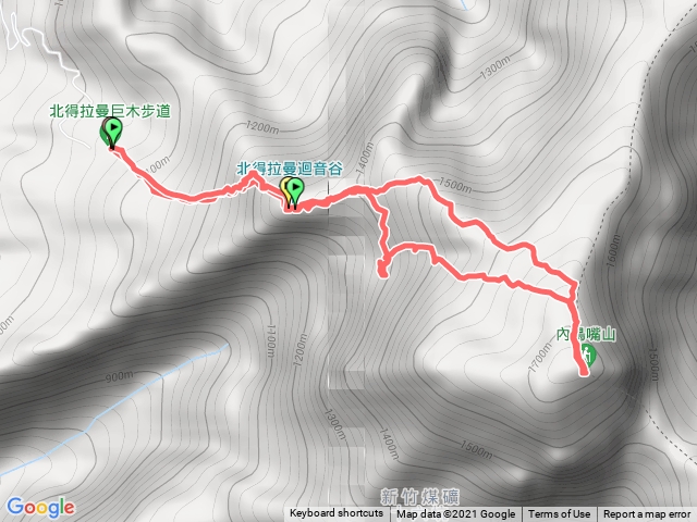 內鳥嘴山北得拉曼山