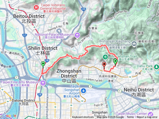 第五段接金面山