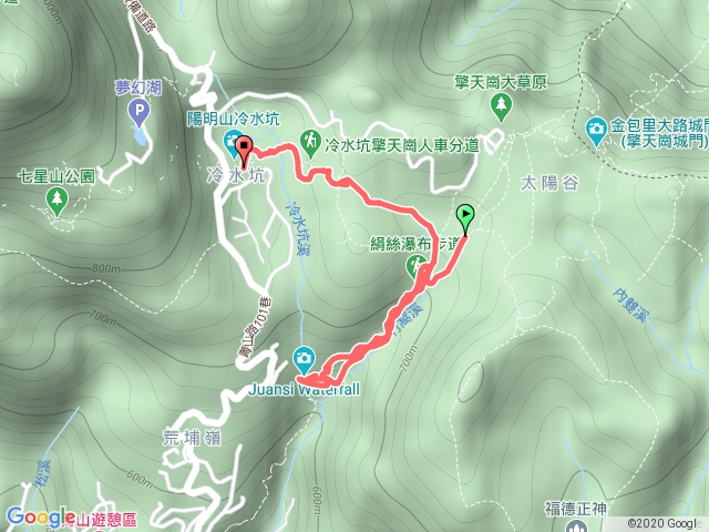 擎天崗絹絲菁山牛奶湖