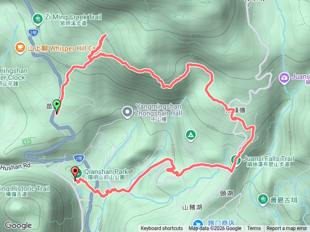 20261009苗圃登山口-菁苗步道-陽明山公車總站預覽圖