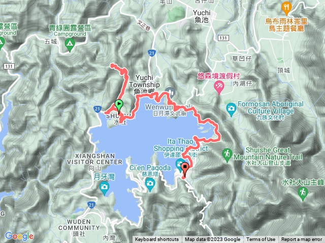 水社-貓囒山-文武廟-九蛙-伊達邵