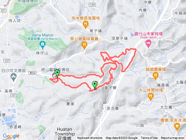 虎山巖後山步道加1.2.3號步道一線天人健走