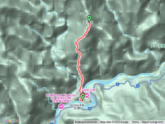 谷關七雄之波津加山