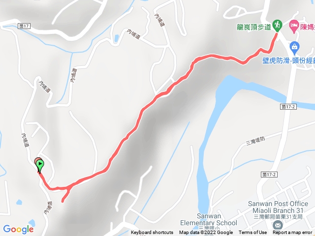 龍峎頂步道與火炎山