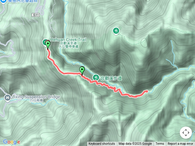 合歡溪步道健行