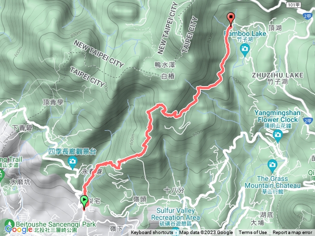 永春寮溪步道上中正山