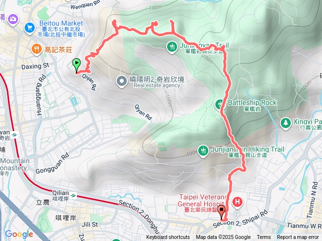 丹鳳山，軍艦岩，260峰。20251018