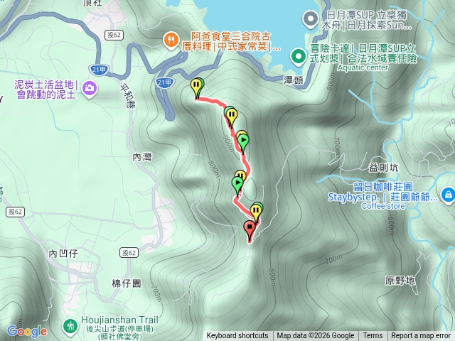 頭社山主峰.基點峰.魚池福興宮登山口