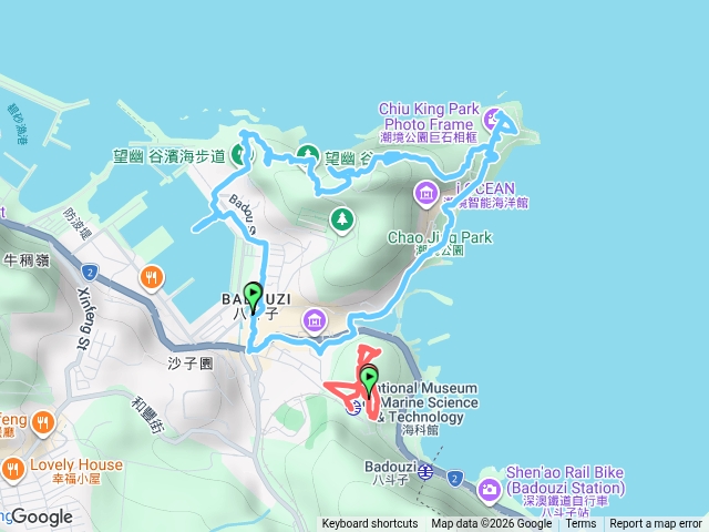 2026 05 31 基隆海科舘～望幽谷～八斗山～復育公園～潮境公園～雙澎山～榕軒綠色步道