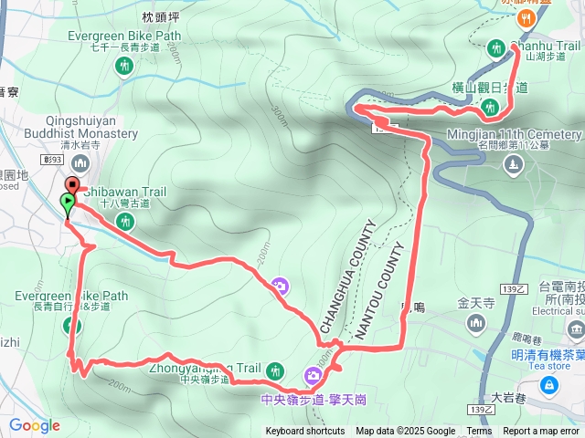 清水岩橫山十八彎古道