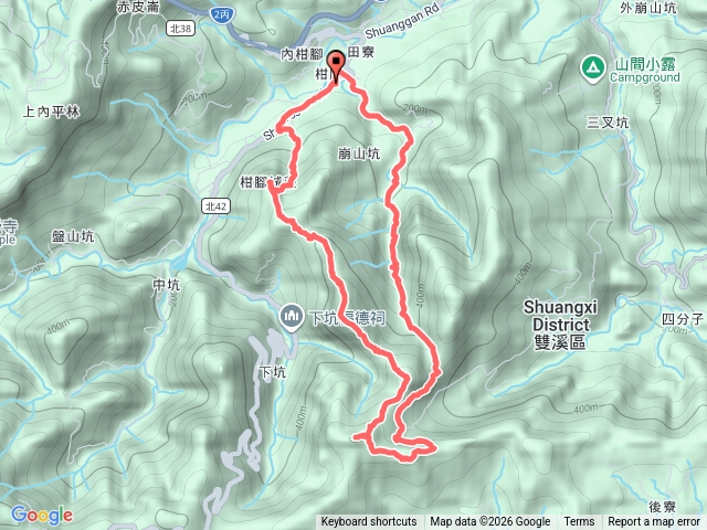 威惠廟-柑腳城山-柑腳山-風口鞍部-崩山坑道O型預覽圖