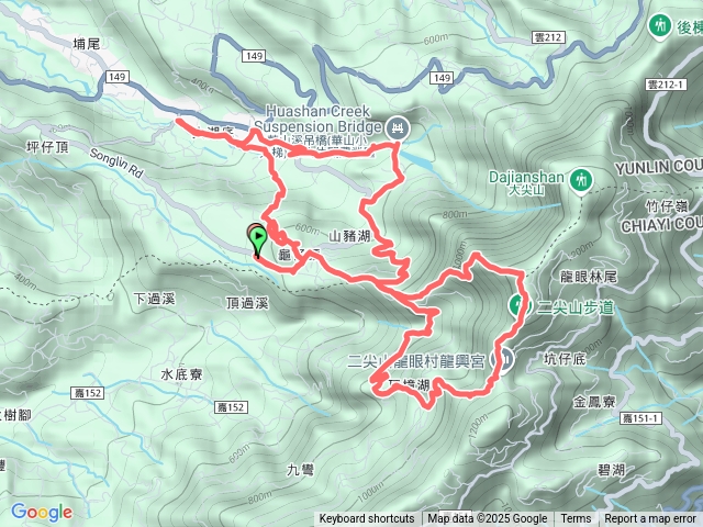 2025-06-15 [雲林古坑] 龜仔頭登二尖山 8字型縱走預覽圖