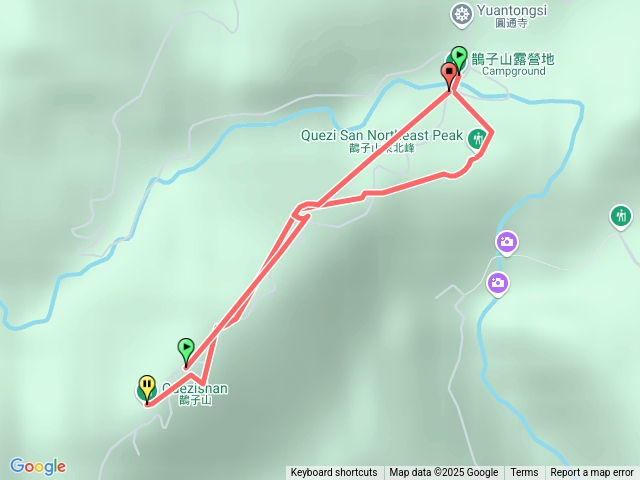 鵲子山步道北登山口來回