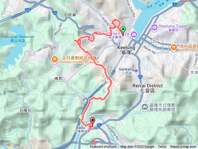 2025-12-09基隆地標曾子寮山蚵殼港山紅龍山獅球嶺西北主砲台西峰北峰主峰三角洲嶺北峰八堵預覽圖