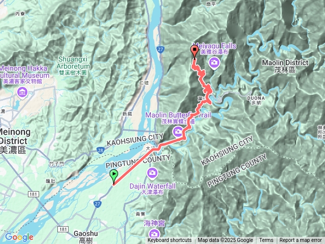 鳴海山行車路線
