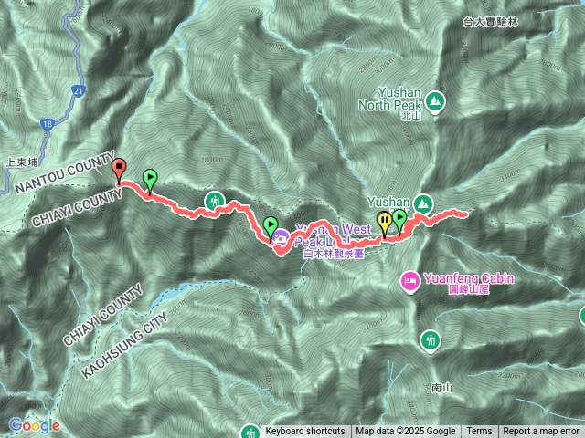 玉山主東兩天一夜（夜宿排雲）