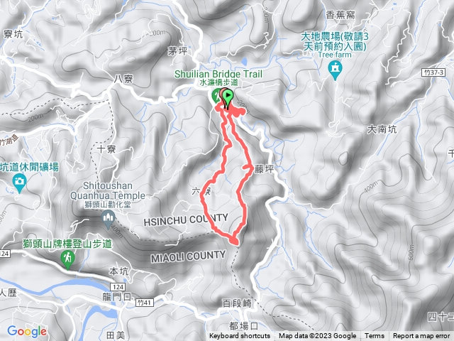 2023.10.30藤坪、六寮、猿山&水簾洞步道