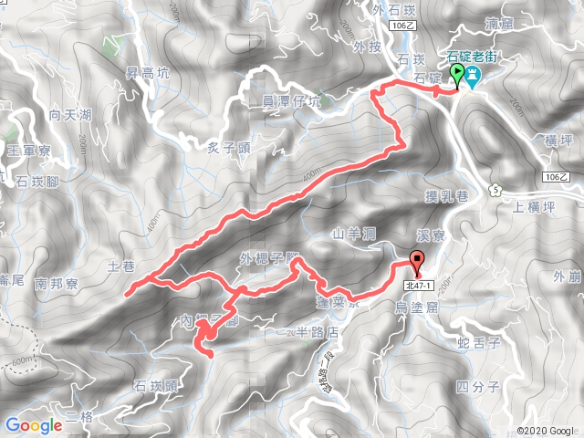 20200823 石碇西街走筆架山徑經內楒腳山到烏
