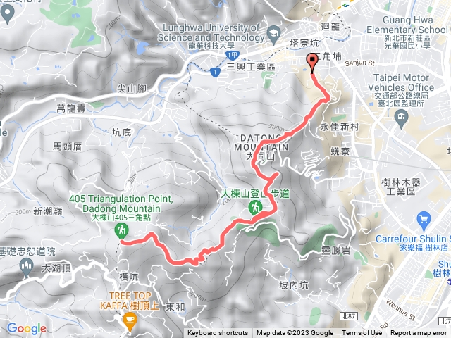230108 多福步道 大棟山 來回 越野跑