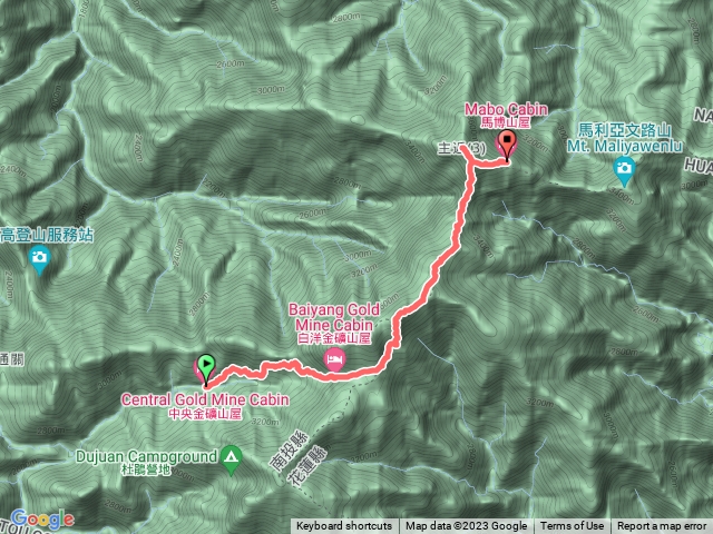 2023馬博五天D2 中央金礦山屋~秀姑巒山~馬博拉斯山~馬博山屋