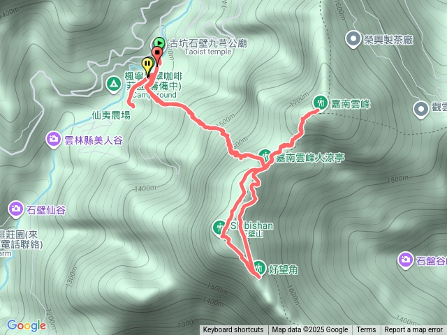 嘉南雲峰、石壁山預覽圖