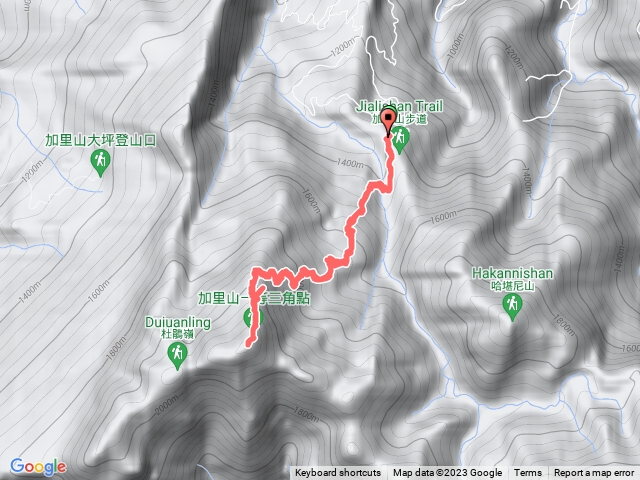 加里山鹿場登山口