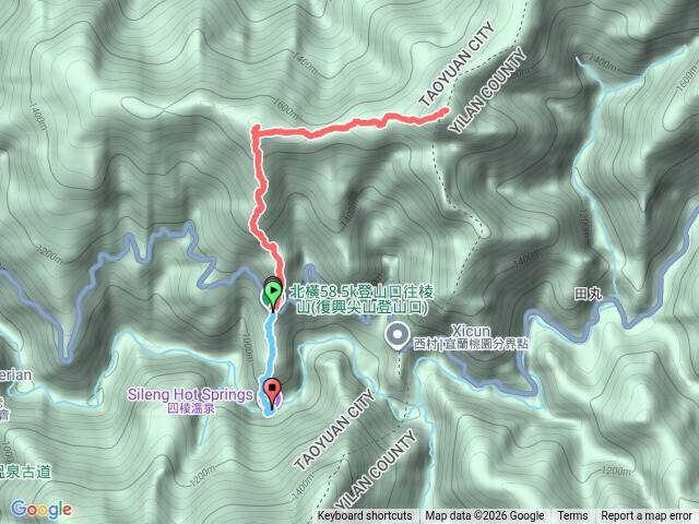 復興庫魯山-復興尖+四稜溫泉預覽圖