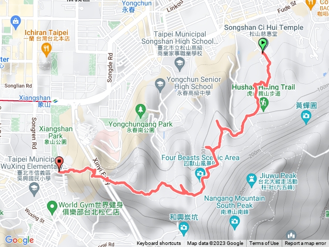 四獸山連走（虎山起象山終）