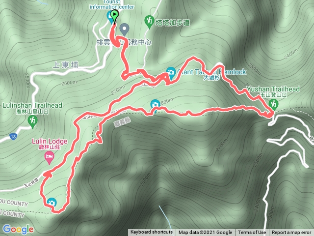 麟趾山、鹿林山順走O 繞